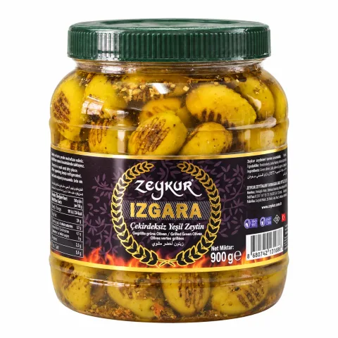 Zeykur İri Izgara Yeşil Zeytin 7XL 900 Gr