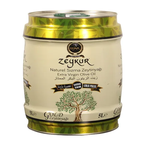 Zeykur Gold Soğuk Sıkım Naturel Sızma Zeytinyağı 5 lt