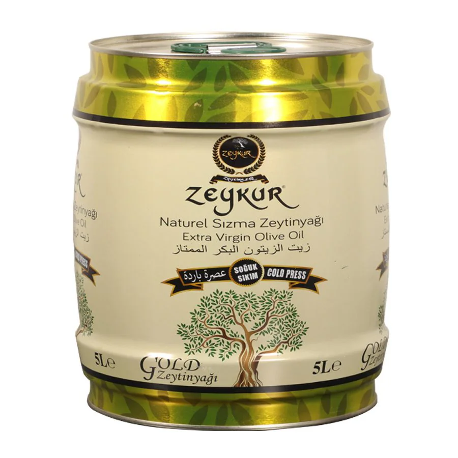 Zeykur Gold Soğuk Sıkım Naturel Sızma Zeytinyağı 5 lt
