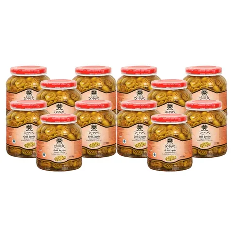 Zeykur İri Izgara Yeşil Zeytin 6XL 900 Gr 12 Adet